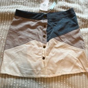 NWT corduroy mini skirt